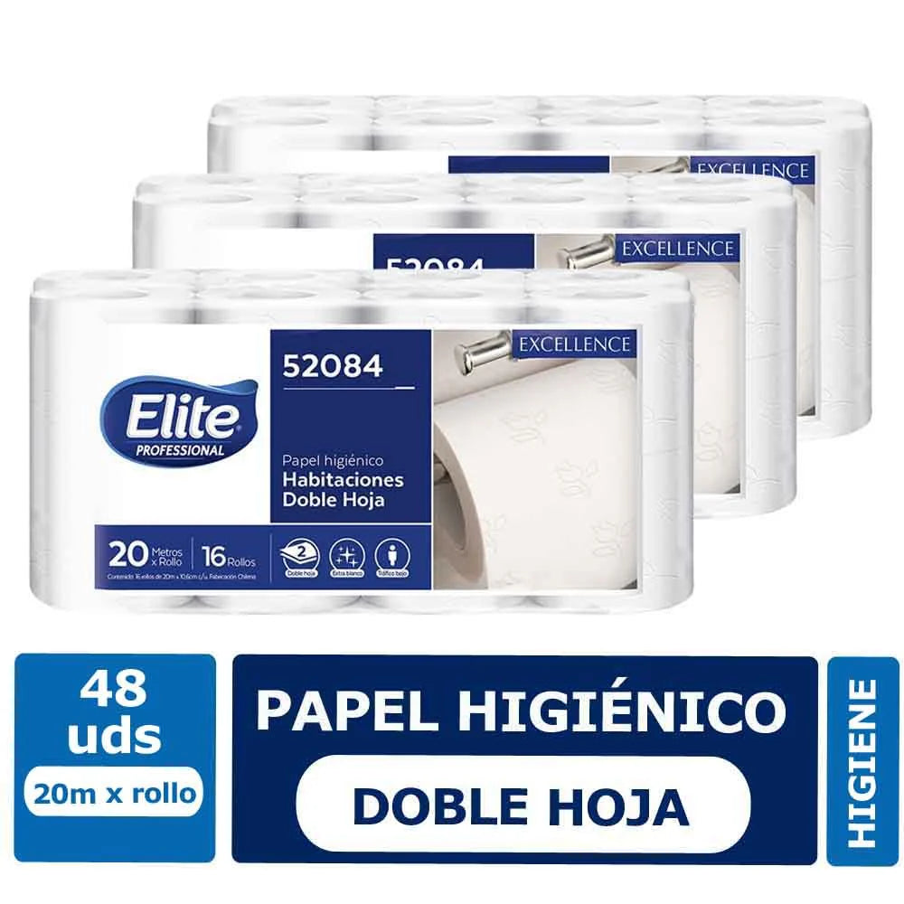 Papel Higiénico Elite Professional Doble Hoja Pack 6 Rollos x 250 Metros