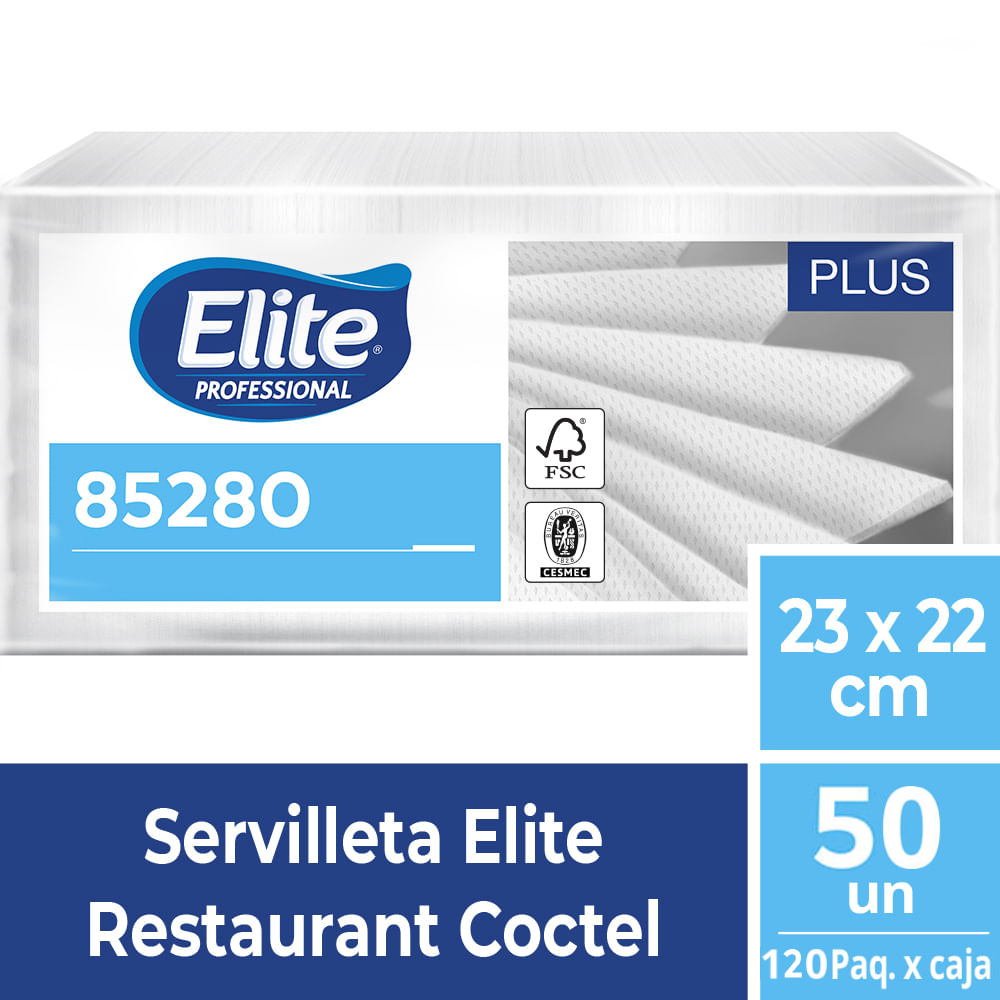 Servilleta Coctel Elite 120PAQ 50UN