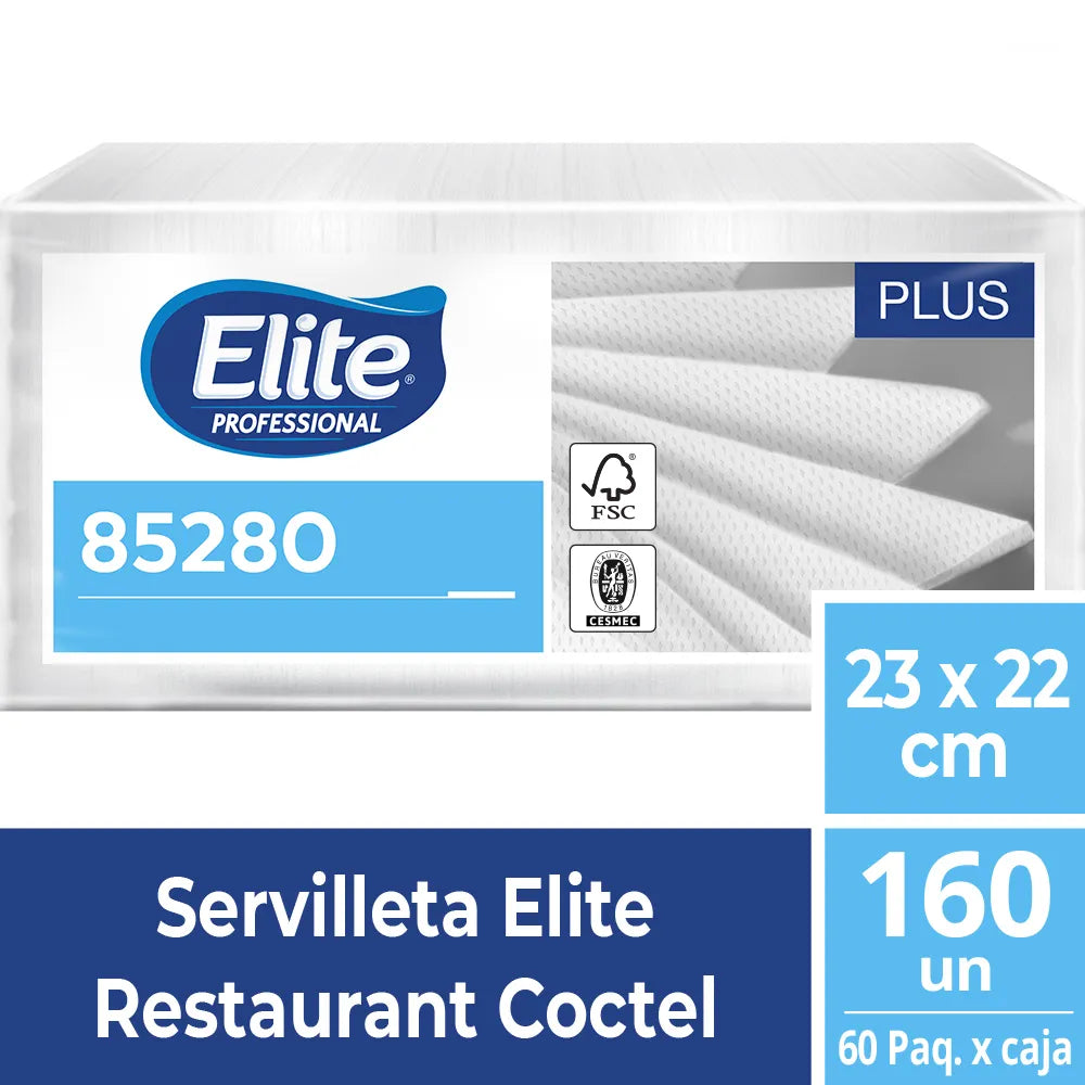 Servilleta Coctel Elite 60PAQ 160UN