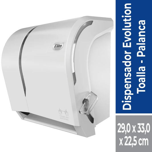 Dispensador Toalla Jumbo Palanca Elite (Blanco)