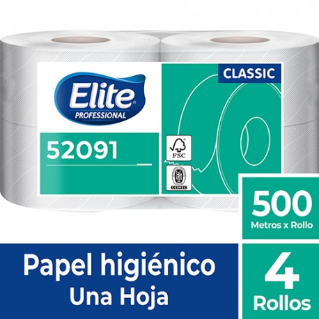 Papel Higienico Jumbo Elite 500MT 4UN