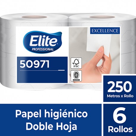 Papel Higienico Jumbo D/H 250MT 6UN